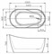 Акриловая ванна Belbagno BB301 1525x800x760 мм 30299 - фото 190778