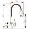 Смесители для кухни с гибким изливом KAISER ECO 00066 31079 - фото 195371