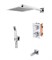 Душевая система скрытого монтажа с термостатом KAISER Sonat 34577-2 35551