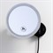 Зеркало с LED-подсветкой, 3-х кратным увеличением WasserKraft K-1004BLACK 40234 - фото 216551