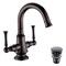 Смеситель для раковины Lemark Peretto LM6307RB чёрный 337726 - фото 217274