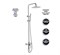 Душевая система Grocenberg SHOWER GB7025cr хром 41699 - фото 223115