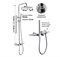 Душевая система с термостатом Grocenberg GB7038CR хром 41706 - фото 223153