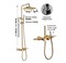 Душевая система с термостатом Grocenberg GB7038MG золото матовое 41707 - фото 223164
