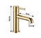 Смеситель для раковины Grocenberg GB2099GO золото 41709 - фото 223185
