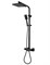 Душевая стойка с термостатом KAISER Quadris 25182-2 черная матовая 42270 - фото 228133