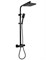 Душевая стойка с термостатом KAISER Quadris 25182-2 черная матовая 42270 - фото 228135