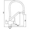 Смесители для кухни под фильтр Gappo G4398-81 белый мрамор 42477 - фото 230010