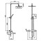 Душевая система с термостатом  ALMAes SDI-1803 хром 42963 - фото 234430