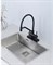 Смеситель для кухни с гибким изливом Gappo G4098-6 черный матовый 43375 - фото 237314