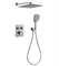 Душевая система скрытого монтажа с термостатом Grocenberg GB5040NK никель 43483 - фото 238985