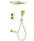 Душевая система скрытого монтажа с термостатом Grocenberg GB5050GO золото 43471 - фото 239017