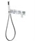Смеситель скрытого монтажа для ванны с душем Grocenberg GB5060CR хром 43505 - фото 239098