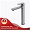 Высокий смеситель для раковины Raglo R03.15.09 графит 43070 - фото 239927