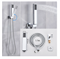 Душевая система с термостатом скрытого монтажа Santarinio SB-310714 хром 43650 - фото 242676
