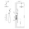 Душевая система скрытого монтажа с термостатом Timo Saona SX-2399/03SM Черная матовая 43741 - фото 244360