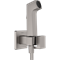 Гигиенический душ скрытого монтажа Hansgrohe Bidette E 29233340/29235180 шлифованный черный хром 44080 - фото 249810