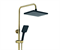 Душевая система со смесителем Bronze de luxe ELEMENT EL77/1GB золото/черный (увеличенная высота) 44190 - фото 251089