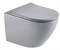 Безободковый подвесной унитаз серый матовый микролифт дюропласт Торнадо Gid Tr2122TF-Lgm 44573 - фото 255057