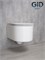 Безободковый подвесной унитаз микролифт дюропласт Gid Tr2150 44582 - фото 255256