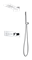 Душевая система с термостатом скрытого монтажа Boheme Fusion 131-CR Хром 44744