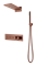 Душевая система с термостатом скрытого монтажа Boheme  Fusion BRUSHED BRONZE 131-BRB брашированная бронза 44751