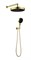 Душевая система с термостатом скрытого монтажа Boheme CELL 427-G / 134-3-G / 625-2-G золото 44758