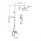 Душевая система со смесителем Wasserkraft A177.118.103.010.CH хром 44854