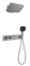 Душевая система с термостатом скрытого монтажа Ganzer GZ55164-Q графит 45132