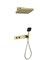Душевая система с термостатом скрытого монтажа Ganzer GZ55164-S золото матовое 45133