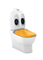 Унитаз напольный детский совмещенный с биде Creavit Ducky DC360.00000+KC3671.Y0 Крышка-сиденье микролифт DC360.00000+KC3671.Y0 - фото 71650