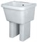 Постирочная раковина c ножками Hatria Complementi Y1VC01+Y1VD01 60 см Y1VC01+Y1VD01 - фото 89671