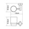Стакан для зубных щеток стеклянный Wasserkraft AllerK-1128C K-1128C - фото 97598